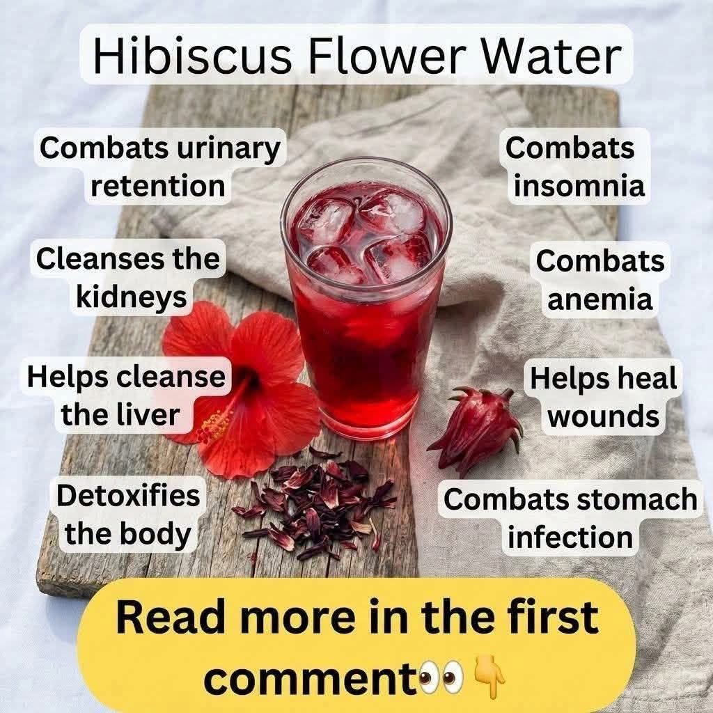 Hibiscus Flower Water: A Refreshing Natural Drink With Potential Health Benefits